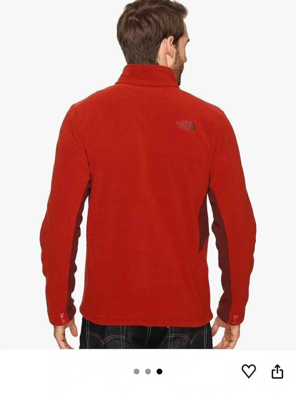 The North Face Men's khumbu 2 Red Full-Zip Fleece Jacket NWT 2XL